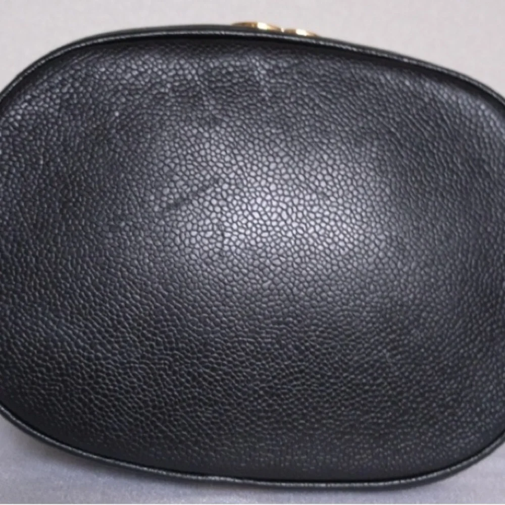 Chanel Caviar Triple CC Shoulder Bag Blk- 24K Gold plated - Vintage/w COA